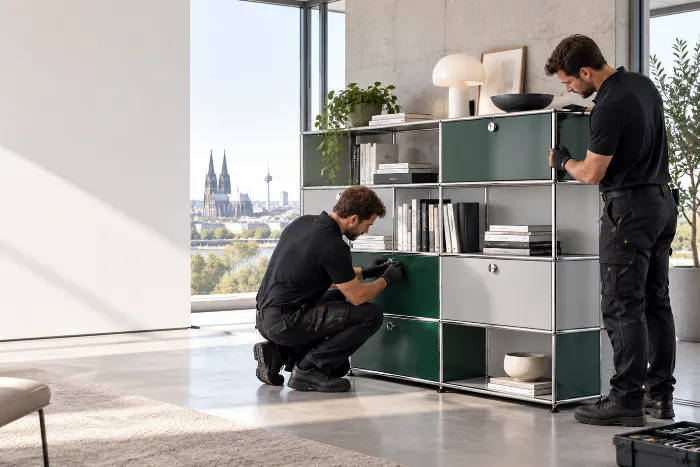 Professionelle USM Haller Montage und Umkonfigurierung in Deutschland